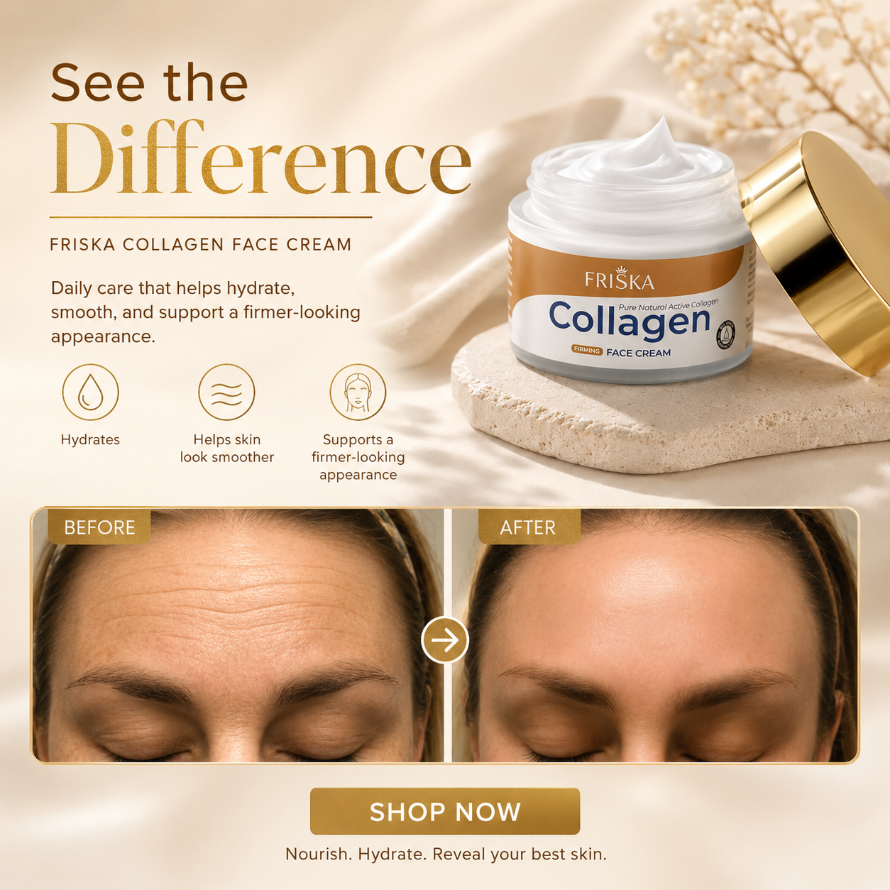 FRISKA Collagen Face Cream Buy 1 Get 1 Free