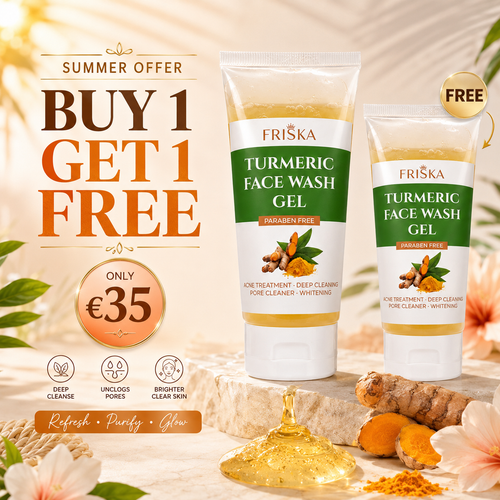 FRISKA Turmeric Face Wash Gel Buy 1 Get 1 Free