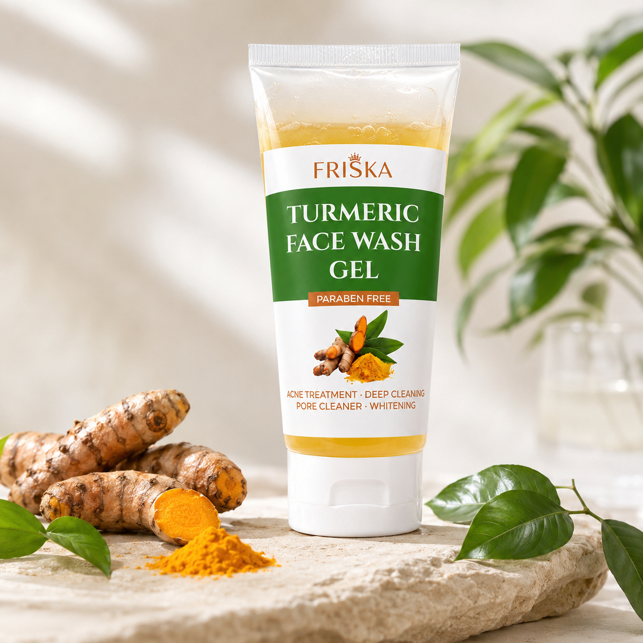 FRISKA Turmeric Face Wash Gel Buy 1 Get 1 Free