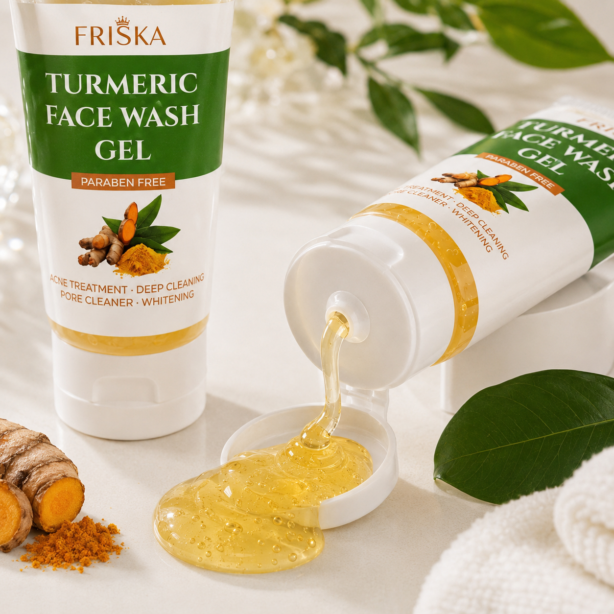 FRISKA Turmeric Face Wash Gel Buy 1 Get 1 Free