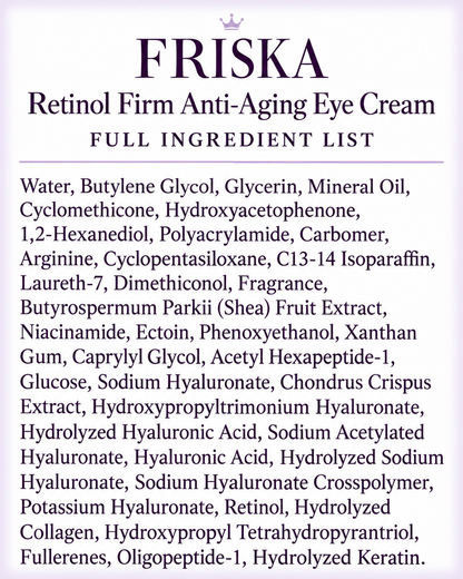 FRISKA Retinol Firm Eye Cream Buy 1 Get 1 Free